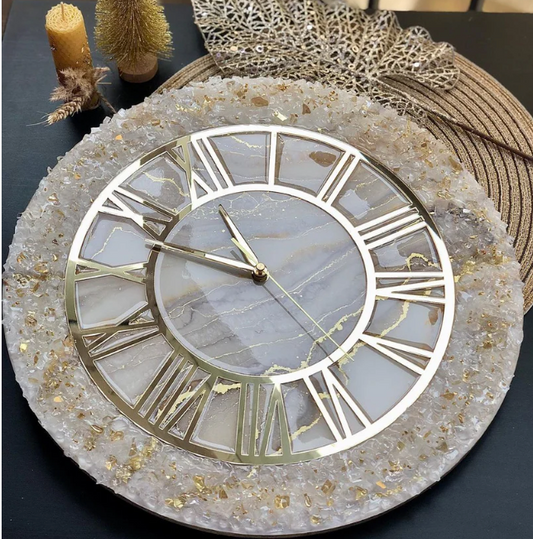 Resin clock